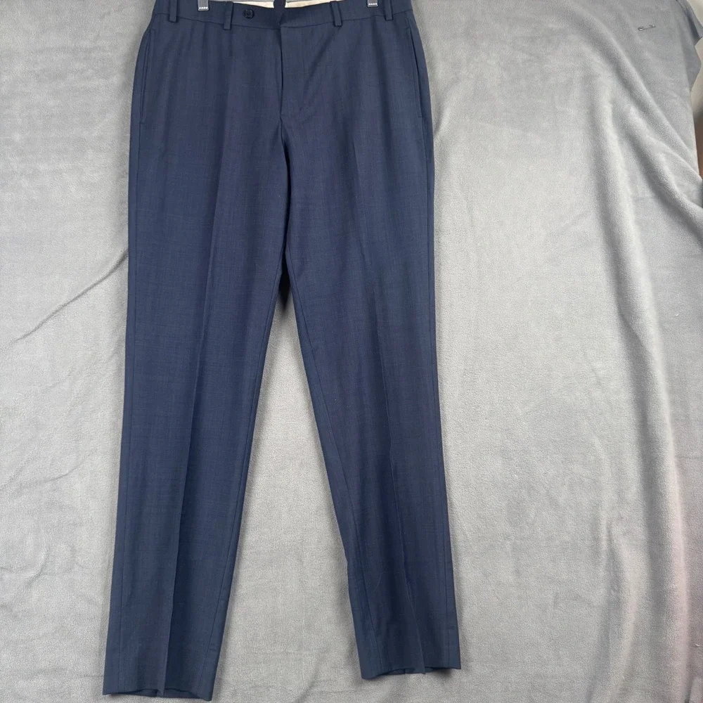 Brooks Brothers Explorer Regent Fit Suit Navy Blue Wool Blend 44R 34W 32L